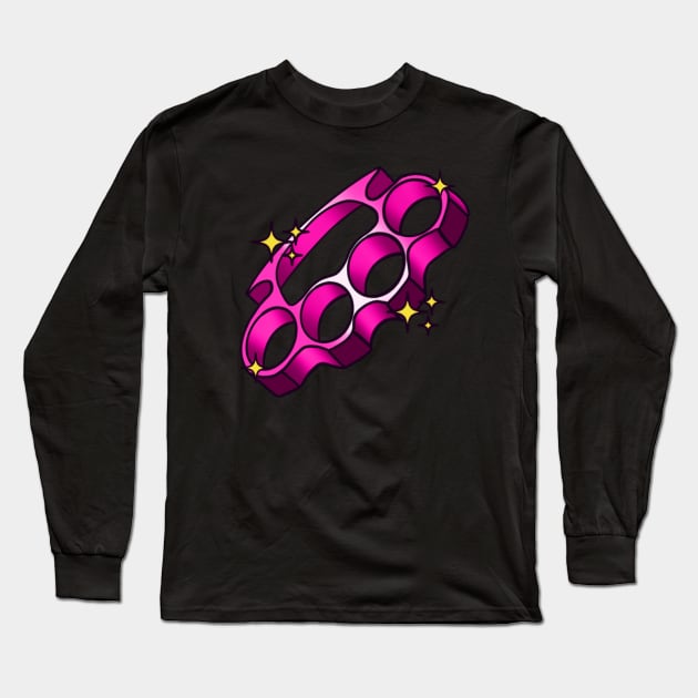 Brass knuckles Long Sleeve T-Shirt by lizajambalaya